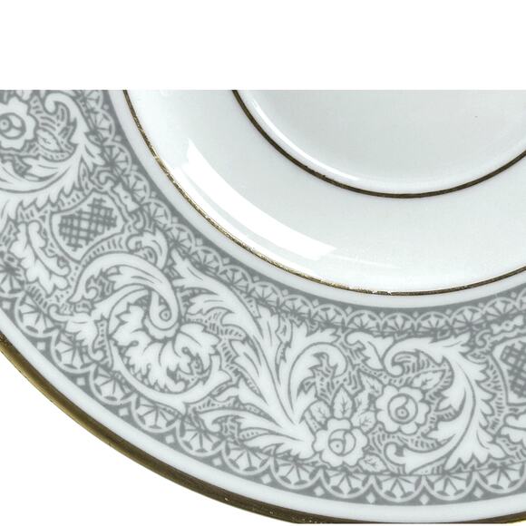 Franciscan Grey Renaissance Cup/Saucer Masterpiece & Gladding McBean-Set of 2 - Picture 6 of 12